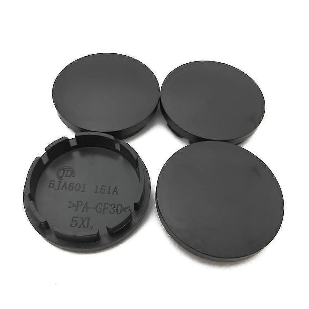 Kikidex (As Show, Black) 4Pcs 56Mm Car Wheel Center Hub Caps Universal Abs Vehicle Tyre Tire Rim Cover