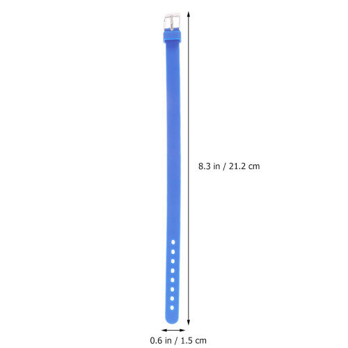 Pulseira De Silicone Azul Para Crianças 1