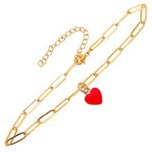 Anklet Ajustável Aço Inoxidável Para Tornozelo