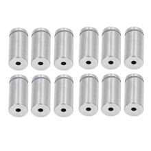 12 Stück Stahl-Acryl-Schildmontagezubehör, Abstandshalter-Schrauben 19x40mm für Wände