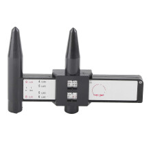 Car Wheel Rim Bolt Pattern Sliding Measuring Gauge Tool, PCD Ruler for 4 5 6 8 Lug, Inch Metric Black Plastic Measurement Tool