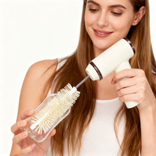 Brosse à bouteille électrique Pace, tige flexible de 12-Rose 1