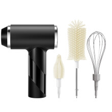 Elastomer Hair Electric Bottle Cleansing Brush Ergonomic-Black