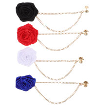 4 Pezzi Boutonniere Con Nappina E Per Cravatta