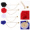 4 Pezzi Boutonniere Con Nappina E Per Cravatta 3