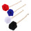 4 Pezzi Boutonniere Con Nappina E Per Cravatta 9