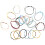 54 Pezzi Cavigliere Con Colorate Piedi 3