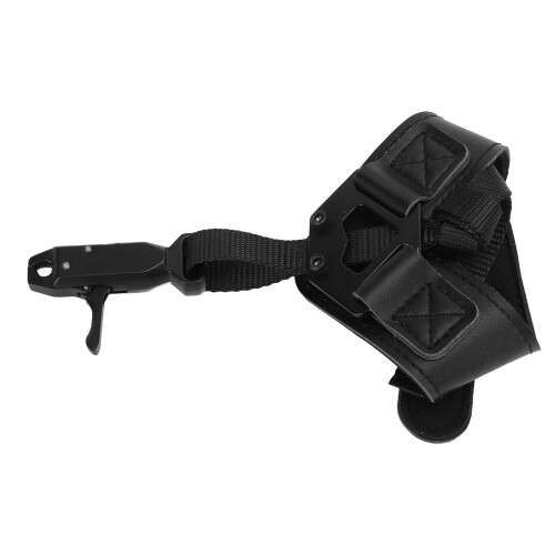 Compound Bow Wrist Strap Release Aid for Archery Hunting Adjustable Black
