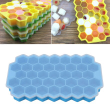 37 Gitter Silikon-Eisform Blau 20,5x12cm Nahrungsergänzungsmittel-Tablett