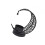 Eid Ramadans Metal Moon Shape Decorative Candle Holders-Black 1