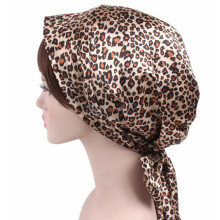 (20) Silk Sleep Cap Women Print Hair Bonnet Hat Head Cover Satin Turban Wrap Hair NEW