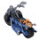 Mini Alloy Pull Back Motorcycle Toy for Kids, Blue, 3+ 12