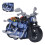 Mini Alloy Pull Back Motorcycle Toy for Kids, Blue, 3+ 15