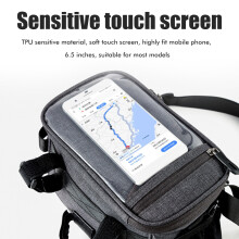 Cycling Front Bag Waterproof 2.5L for Mountain Road Bikes 23 x 10 x 7cm