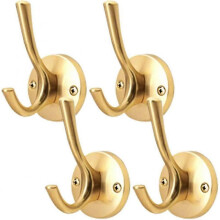 2024 Coat And Hat Hooks 4 Pieces Strong Metal Hooks for Hanging Clothes Hooks Wall Mounted Towel Hooks Fo