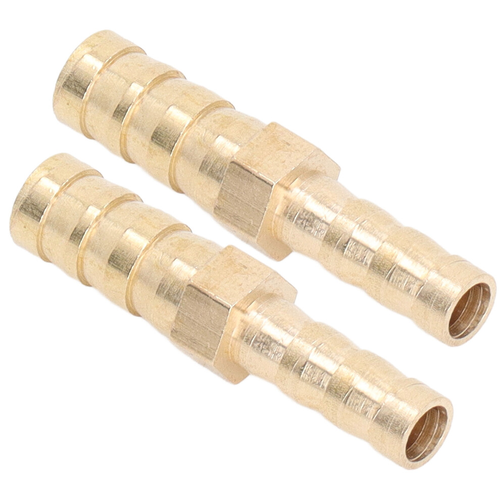 2 Pack Brass Hose Barb Reducer 8Mm To 6Mm Barbed Fitting For Water Systems 8021357378897