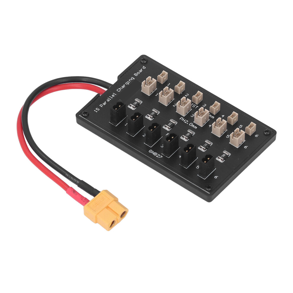Parallel Charging Board 6 Channel Xt60 With 4.0Mm Banana Plug For Lithium Batteries 3371357379109