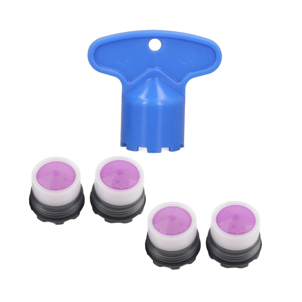 4Pcs M16.5mm Sink Faucet Aerator 1.2Gpm Flow Restrictor Bubble Nozzle 8711357377371