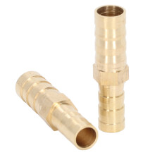 2 Stück Messing-Schlauchreduzierung 10 mm auf 8 mm mit Gewindekupplung für Rohre