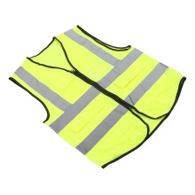 Reflektierende Sicherheitsweste Hochsichtbares Polyester-Arbeitskleidung mit Tasche M-L-XL-2XL-3XL