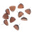 10 Pièces Triangle En Pour Boucles D'oreilles - Accessoires 1