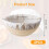 Washable Bread Making Accessories Set of 2 Cloth Banneton Liners 3