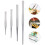 4 Pezzi Pinzette in Inox Lunghe Dritte ( ) 2