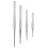 4 Pezzi Pinzette in Inox Lunghe Dritte ( ) 3