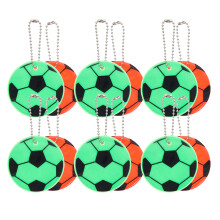 12 Decorazione Appesa Riflettente Calcio Per Zaino