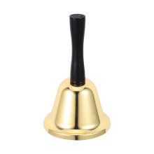 Golden Hand Bell Z Drewnianym Uchwytem I Stalowym Dzwonkiem