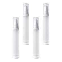 4Stk Kosmetik Lotionpumpe Weiß Luftlos Kunststoff Flasche