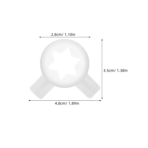 4Pcs Para De Sorvete Hexagonais Fáceis 1