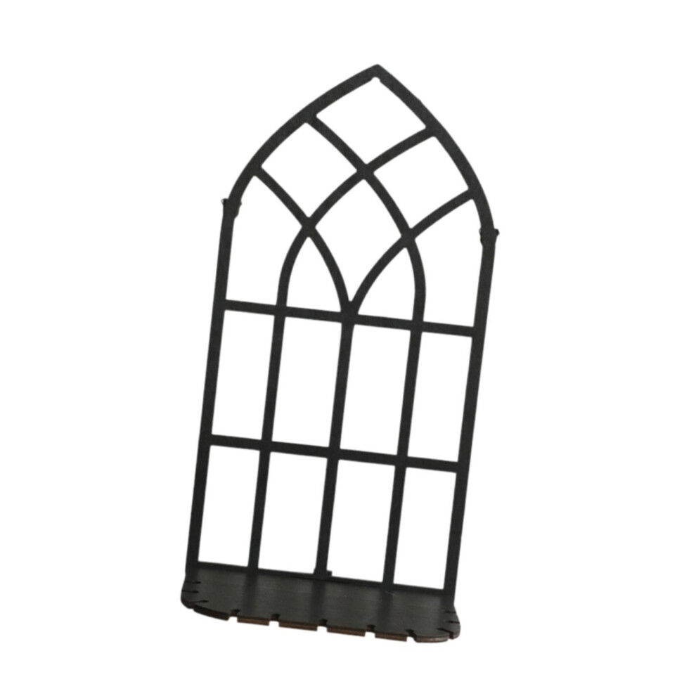 (Style B) Delicate Hollowed Window Shaped Candle Sconce For Rustic Wall-image-OPC-PMP86CM-NEW