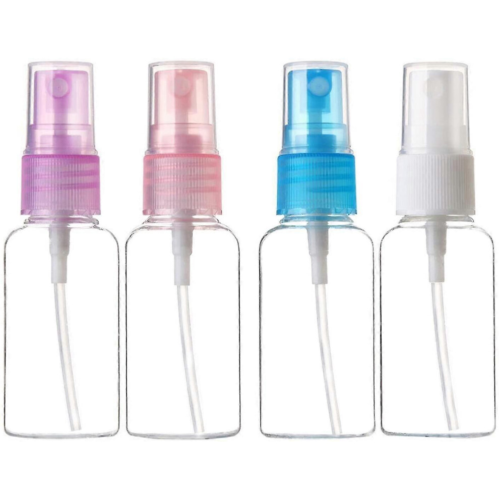 Small Perfume Spray Bottles Set of 4, 30ml Empty Plastic Cosmetic
