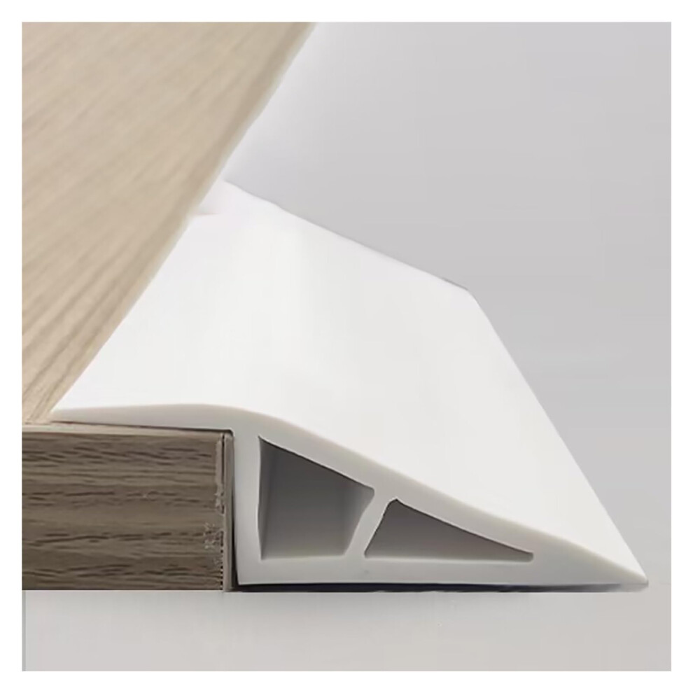 Self-Adhesive Vinyl Floor Transition Strip For Doorways And Uneven Floors, White 100 Cm, Diy Flooring Solution 9084446730067