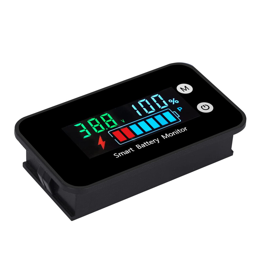 Battery Monitor Capacity Tester With Lcd Display, Temperature Meter, Percentage Display, Power Capacity Monitor 9105992866458