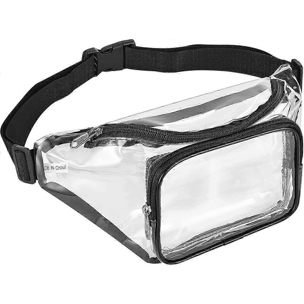 Transparent Fanny Pack, Stadium Approved Clear Bag, Waterproof Waist Pack