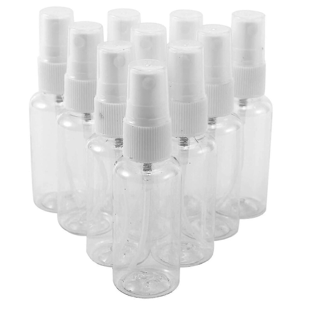 Clear Spray Bottles 100ml Pack of 10, Empty Cosmetic Mist Containers