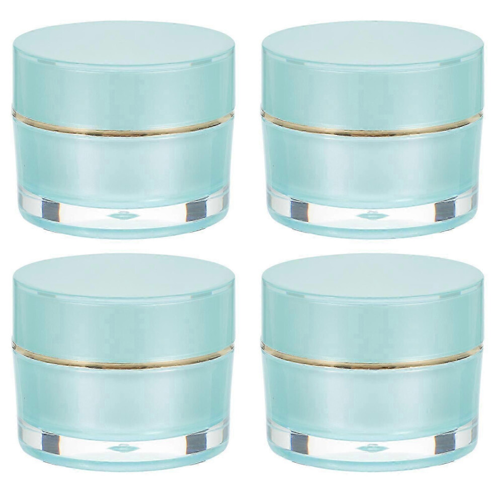 Empty Jars Set Of 4, Small Refillable Travel Containers, Cosmetic Sample Jars Cream