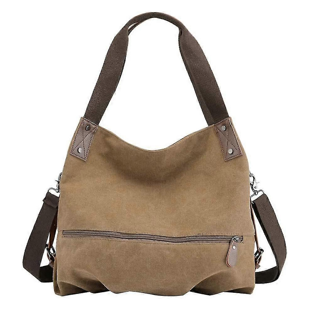 Modern Canvas Shoulder Bag Fuchsia, Women's Crossbody Tote, Handbag Clutch Purse