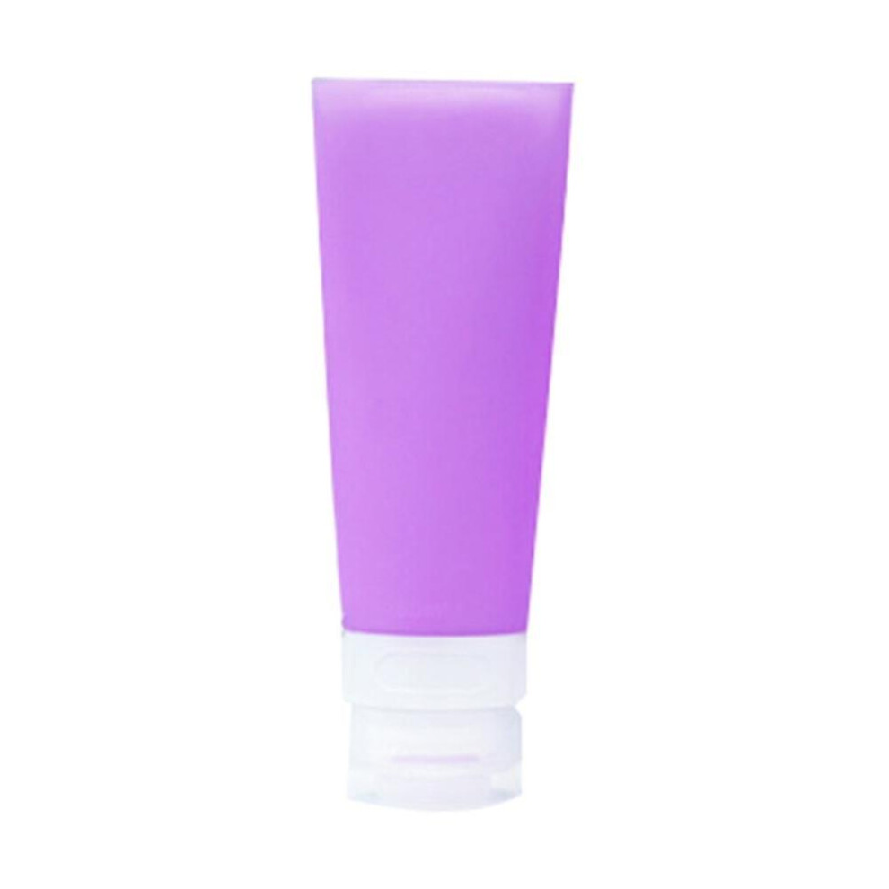 Empty Silicone Travel Bottle 80Ml Portable Lotion Shampoo Cosmetic Container Purple