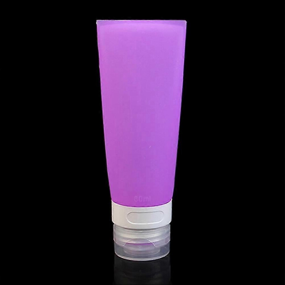 Empty Silicone Travel Bottle 80Ml Portable Lotion Shampoo Cosmetic Container Pink