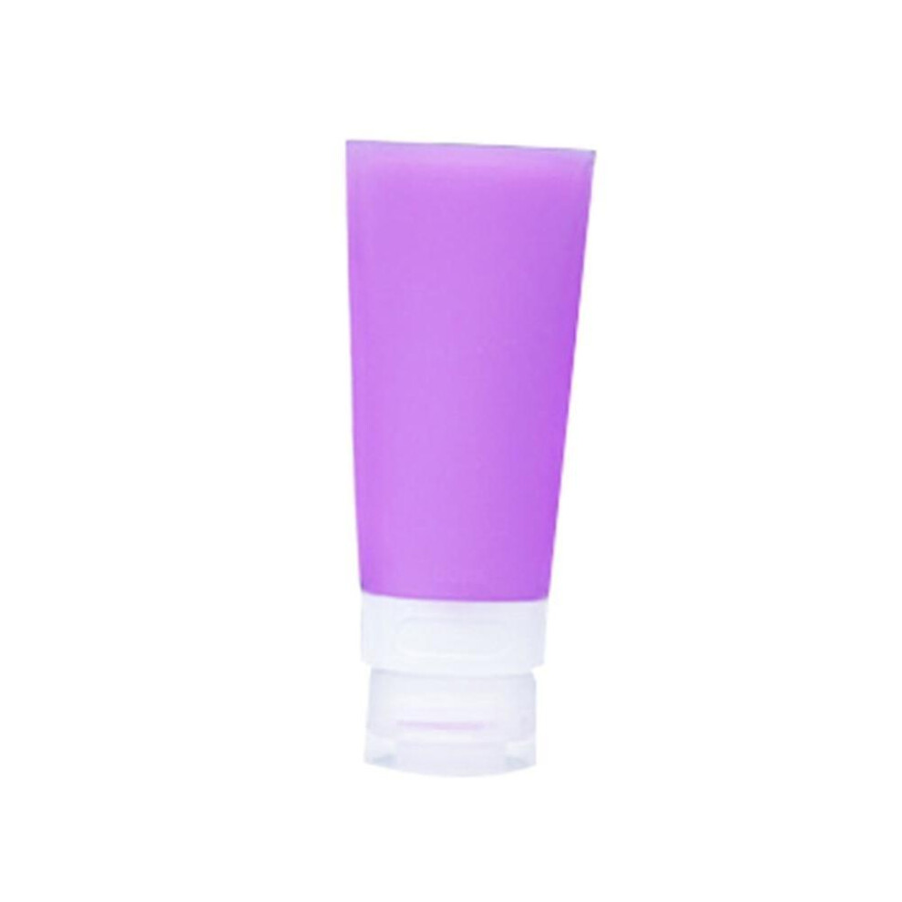 Empty Silicone Travel Bottle 60Ml Portable Lotion Shampoo Cosmetic Container Purple
