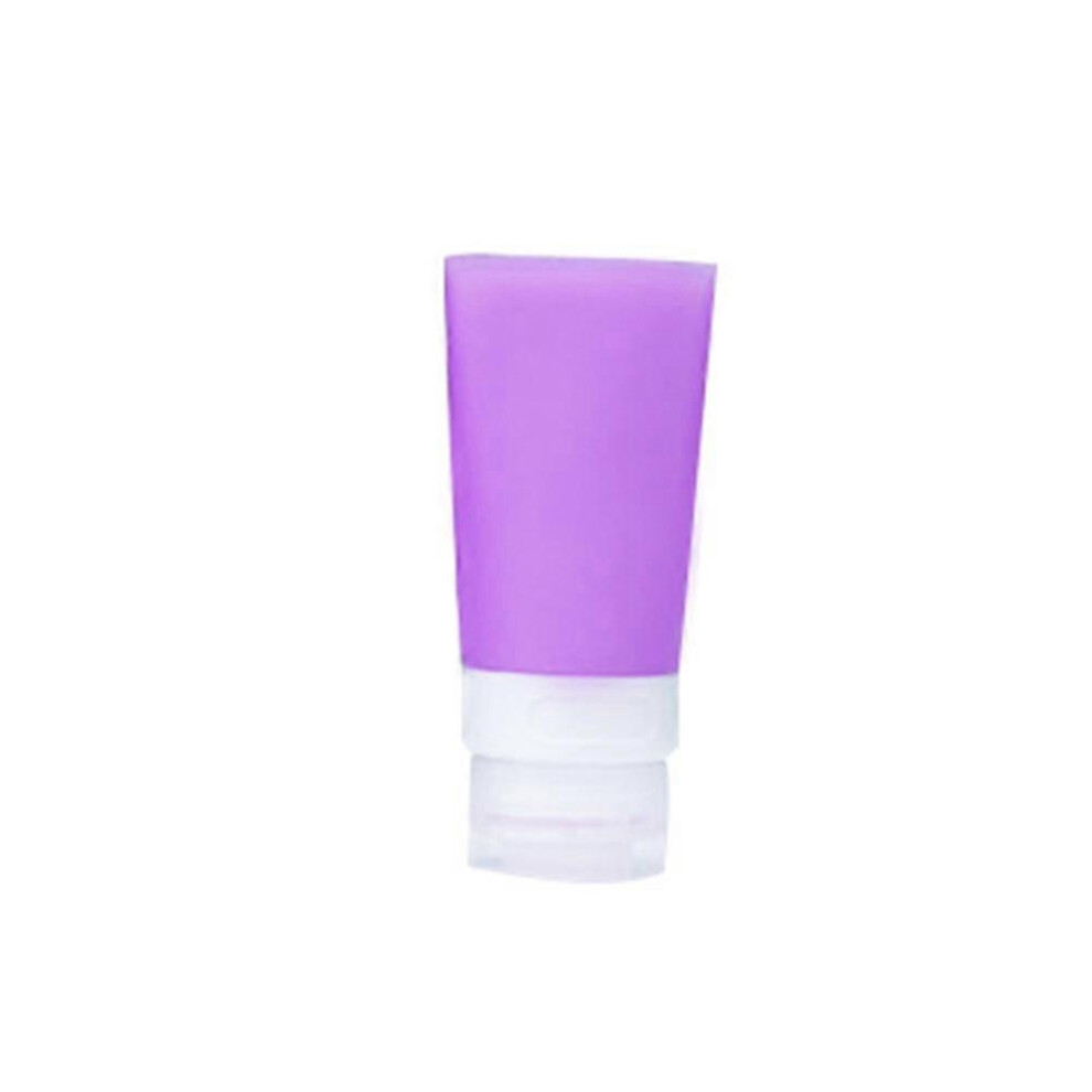 Empty Silicone Travel Bottle 38Ml Portable Lotion Shampoo Cosmetic Container Purple