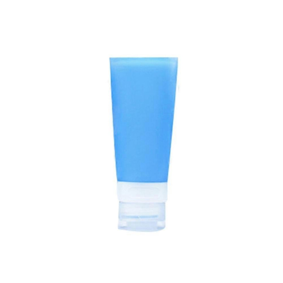 Empty Silicone Travel Bottle 60Ml Portable Lotion Shampoo Cosmetic Container Blue