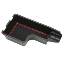 Raize 2019+ Center Console Organizer with Red Trim and Rubber Liner