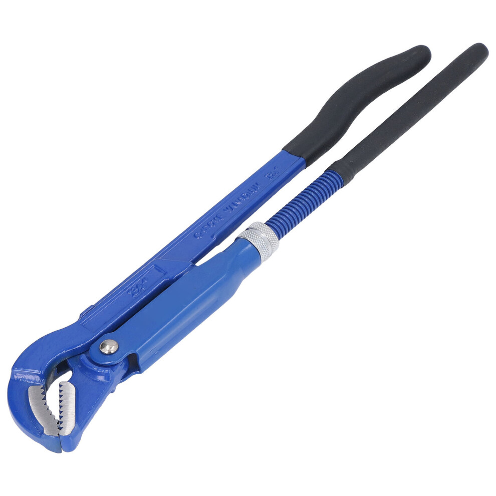 Universal Pipe Wrench 45 Bent Nose Pliers, 1.5In Opening, High Carbon Steel 9331357383555