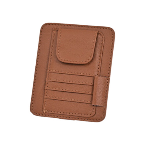 Auto-Sonnenschutz, Ticket-Clip, Brillenclip,-Braun