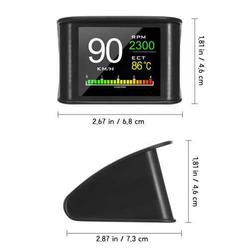 Display Portatile Auto LCD Per E 1