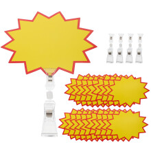 Set Cartellini con Clip per e Offerte in